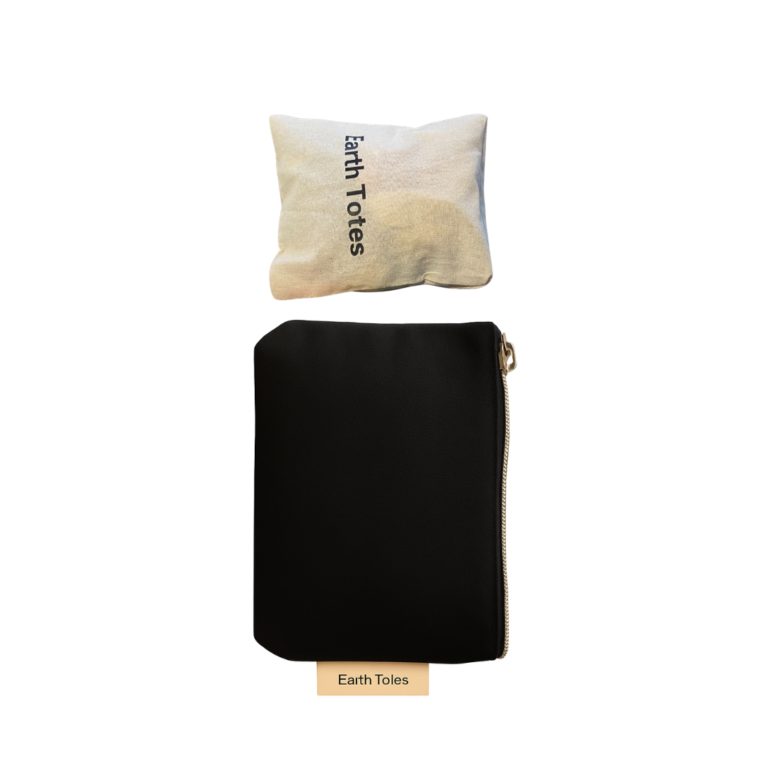 LIZZIE DUO Organic Cotton Net Mesh Bag wrapped in internal pouch with toiletry bag