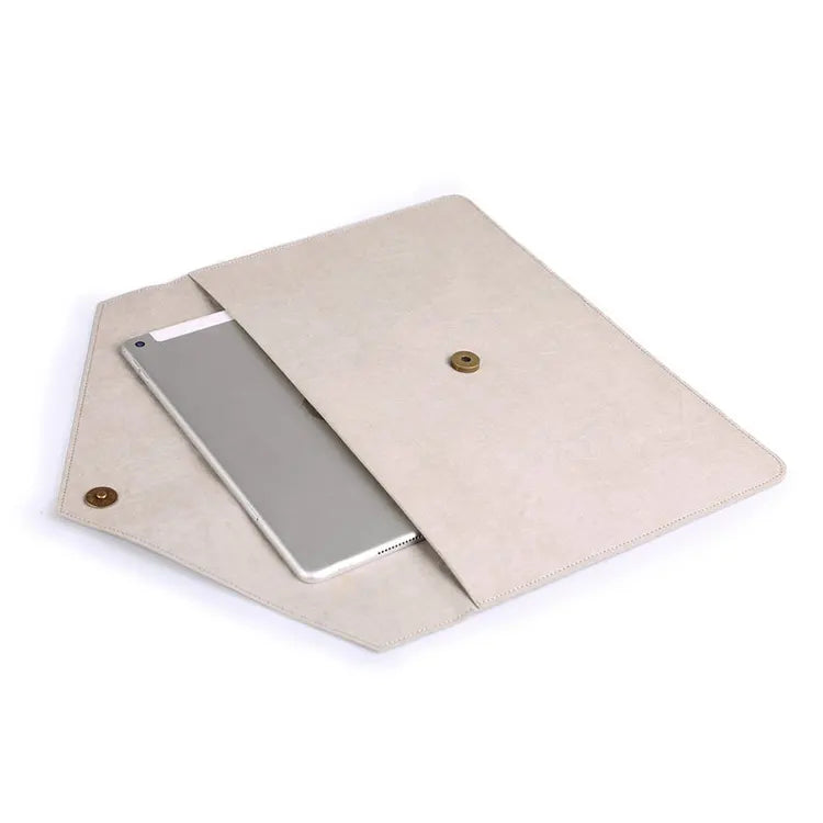 washable paper laptop sleeve EVA open view with laptop showingt