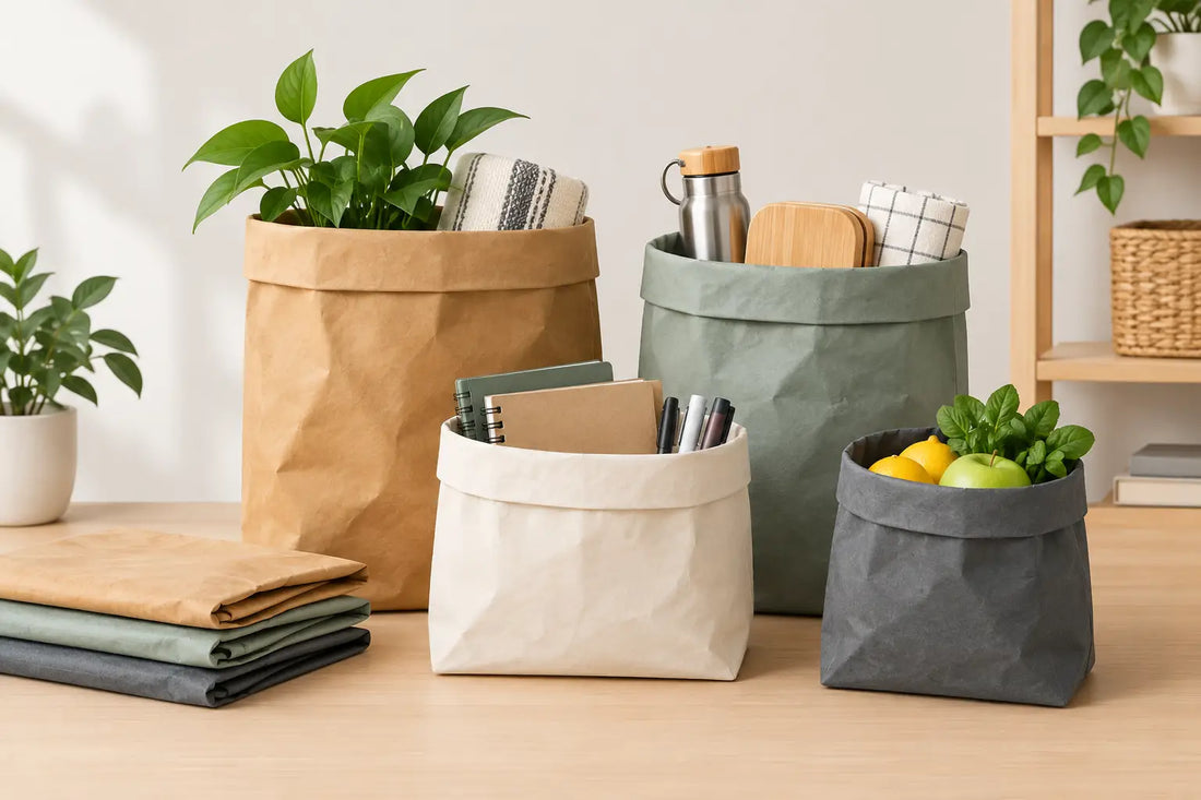 Washable Paper Bags for Everyday Organisation