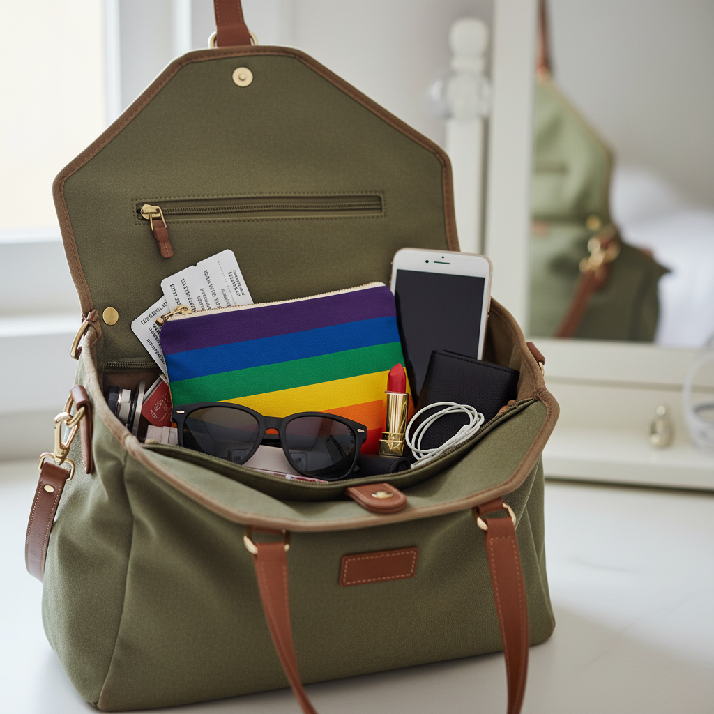 ELLIE Organic Cotton Makeup Cosmetic Toiletry Bag