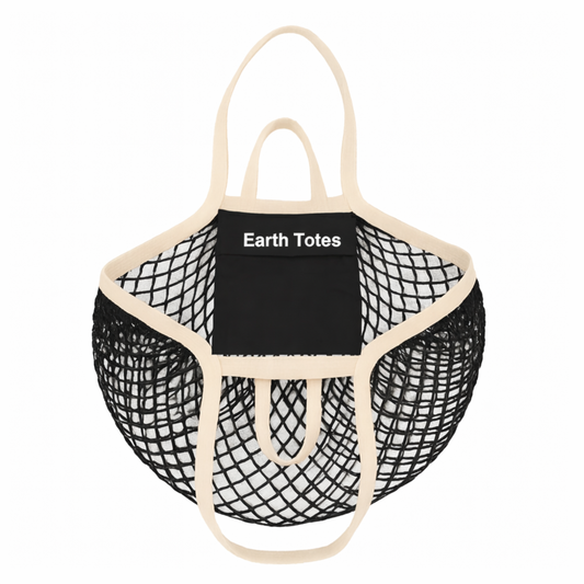 CECILE Organic Cotton String Bag | Fold-Into-Pocket Tote