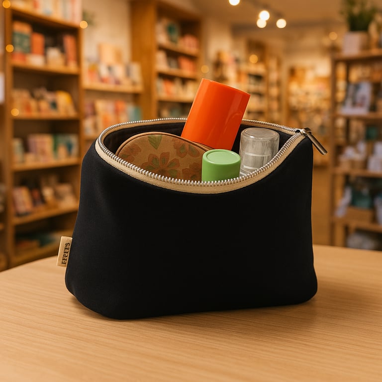 LIZZIE Organic Cotton Makeup Purse I B2B Earth Totes