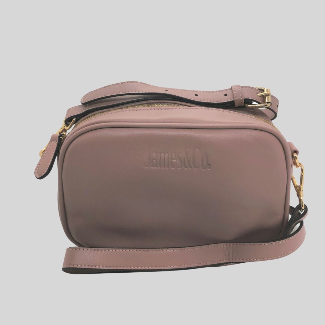 Eco-Chic Crossbody Camera Bag - FRANCINE Mauve