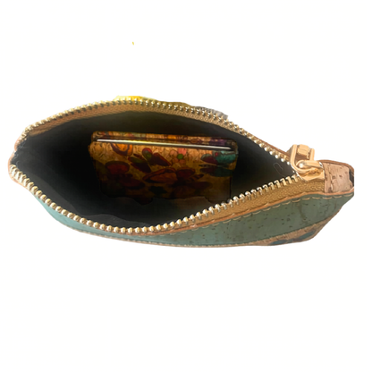 CONNIE Cork Cosmetic Pouch & Mirror Set – Natural Gift Set