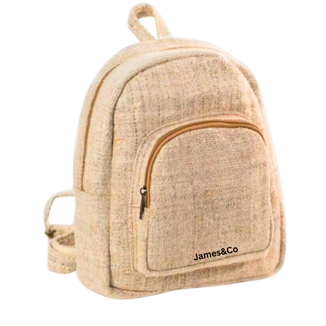 James&Co Pure Organic Hemp Mini Backpack - AMBER I Wholesale