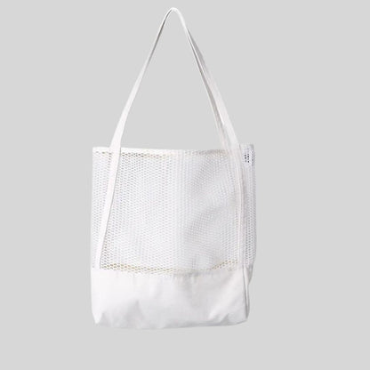 Eco-Friendly Canvas String Tote Bag - EVE White canvas