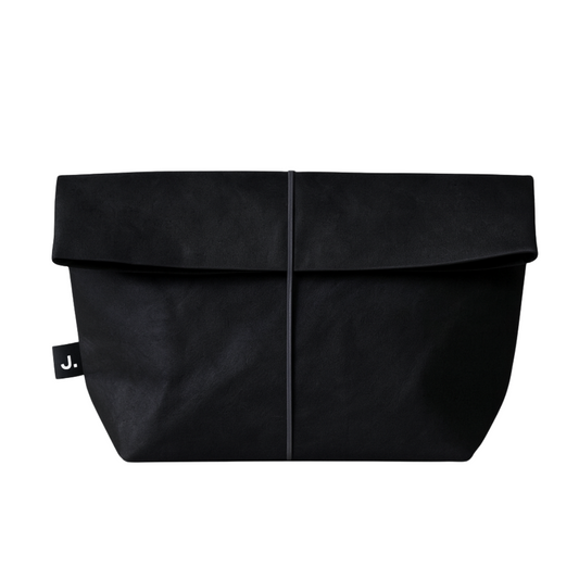 Cosmetic bag James&Co washable paper black colour