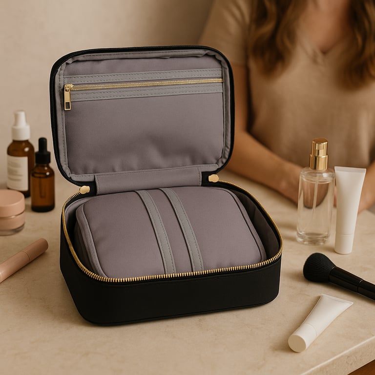 Washable Paper Sustainable Toiletry Makeup Pouch B2B | MERRY