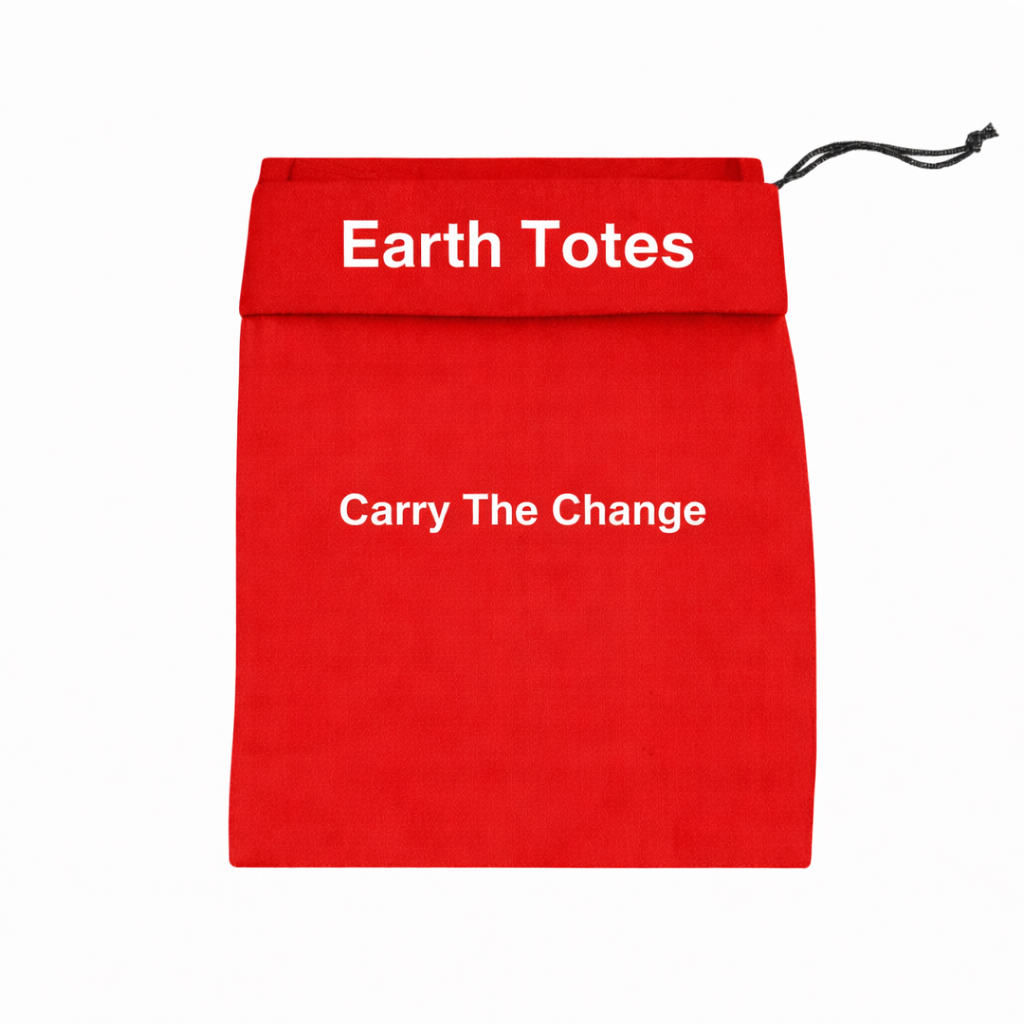 inner pocket in red for red meshtote Earth Totes